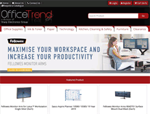 Tablet Screenshot of officetrend.com.au